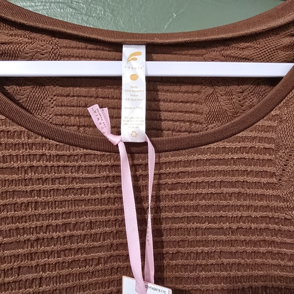 FORNIA Womens Coffee Top M/L - Picture 7 of 8